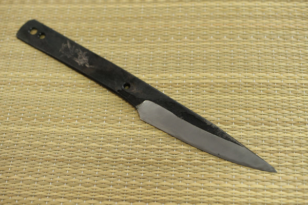 Outlet Shokei blank blade Custom knife Making Kurouchi white 2 steel full tang knife 80mm