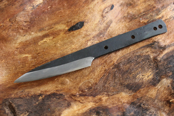 Shokei Funaki blank blade blue 2 steel full tang Knife 98mm kasumi limited