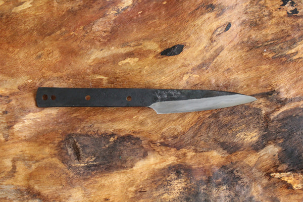 Shokei Funaki blank blade blue 2 steel full tang Knife 98mm kasumi limited