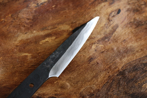 Shokei Funaki blank blade blue 2 steel full tang Knife 98mm kasumi limited