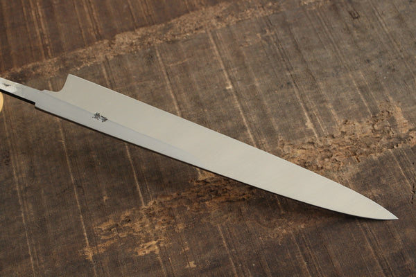 ibuki Sasaoka blank blade forged blue #2 steel Yanagiba Sashimi knife 270mm Kasumi Hamon