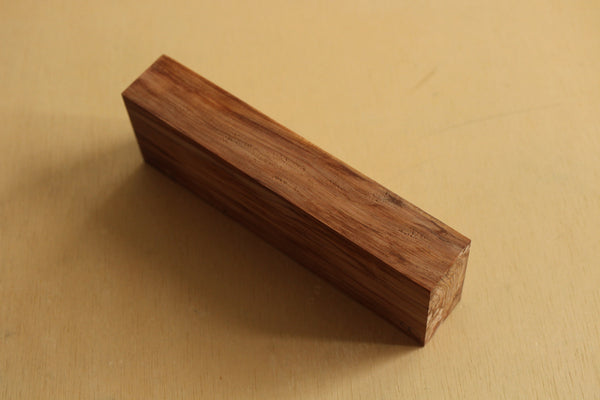 Japanese precious cedar gnarl wood knife handle blank B 155 x 50.5 x 27 mm