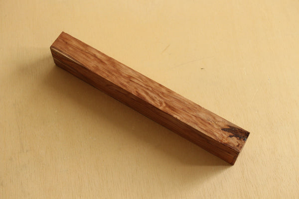 Japanese precious cedar gnarl wood knife handle blank A 262 x 41 x 28.5 mm