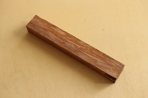 Japanese precious cedar gnarl wood knife handle blank A 262 x 41 x 28.5 mm