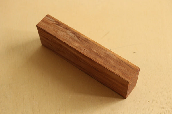Japanese precious cedar gnarl wood knife handle blank C 160 x 50.5 x 27 mm
