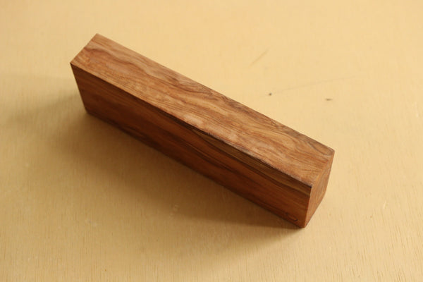 Japanese precious cedar gnarl wood knife handle blank C 160 x 50.5 x 27 mm