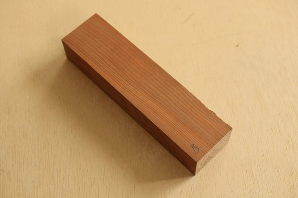 Japanese ichi taxus cuspidata wood knife handle blank B 160 x 40 x 29 mm