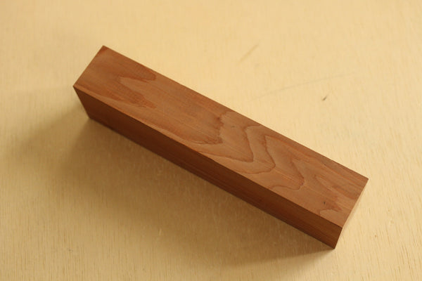 Japanese ichi taxus cuspidata wood knife handle blank B 160 x 40 x 29 mm