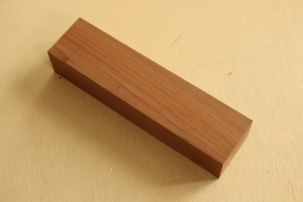 Japanese ichi taxus cuspidata wood knife handle blank B 160 x 40 x 29 mm