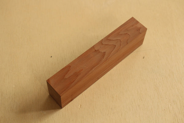 Japanese ichi taxus cuspidata wood knife handle blank B 160 x 40 x 29 mm