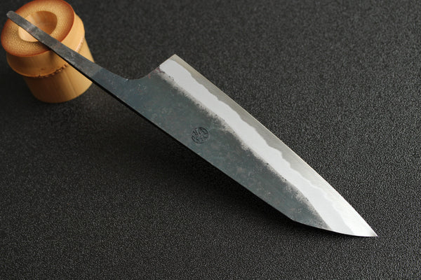 Daisuke Nishida Hand forged shirogami white #1 steel blank blade Santoku 165mm