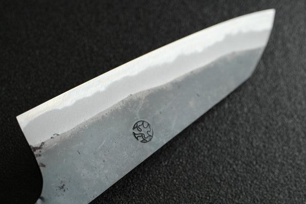Daisuke Nishida Hand forged shirogami white #1 steel blank blade Santoku 165mm