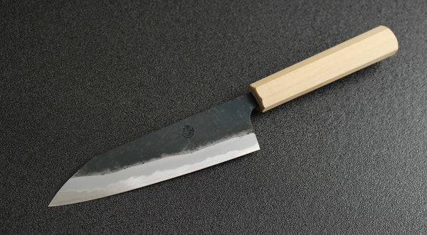 Daisuke Nishida Hand forged shirogami white #1 steel blank blade Santoku 165mm