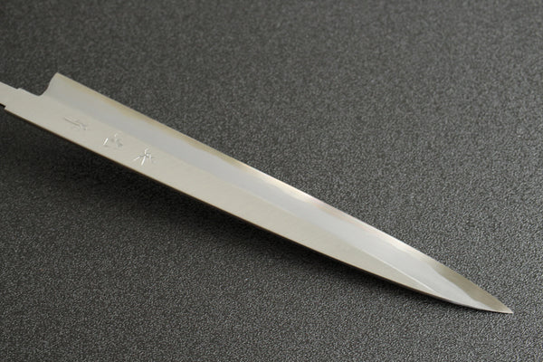 Left Hand ibuki Kasumi Hamon Sasaoka blank blade forged blue #2 steel Yanagiba Sashimi knife 270mm