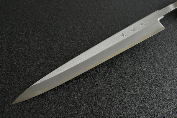 Left Hand ibuki Kasumi Hamon Sasaoka blank blade forged blue #2 steel Yanagiba Sashimi knife 270mm
