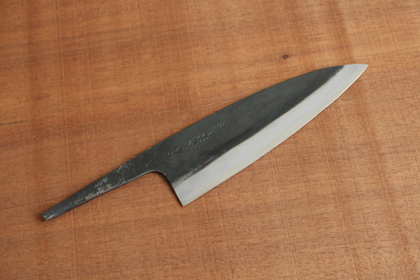 ibuki tanzo blank blade forged blue #1 steel Kurouchi Funayuki Gyuto Chef knife 185mm