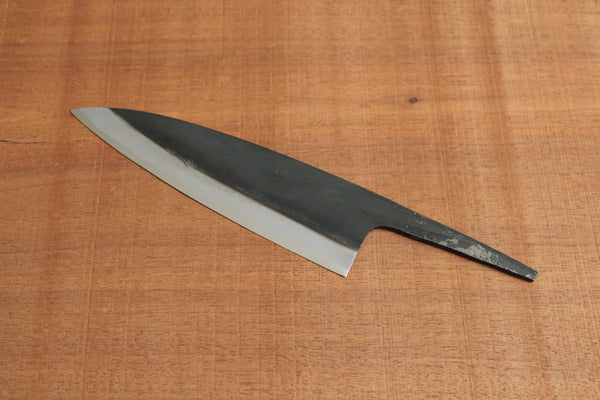 ibuki tanzo blank blade forged blue #1 steel Kurouchi Funayuki Gyuto Chef knife 185mm