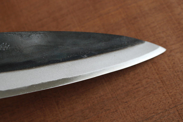ibuki tanzo blank blade forged blue #1 steel Kurouchi Funayuki Gyuto Chef knife 185mm