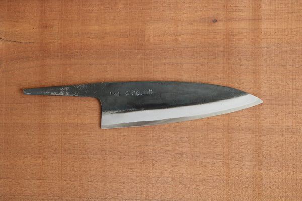 ibuki tanzo blank blade forged blue #1 steel Kurouchi Funayuki Gyuto Chef knife 185mm