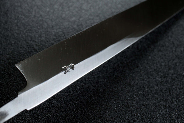 ibuki Sasaoka blank blade forged blue #2 steel Yanagiba Sashimi knife 270mm Kasumi Hamon R