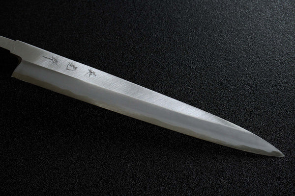 ibuki Sasaoka blank blade forged blue #2 steel Yanagiba Sashimi knife 270mm Kasumi Hamon R