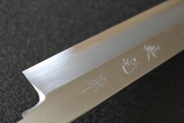 Left Hand ibuki Kasumi Hamon Sasaoka blank blade forged blue #2 steel Yanagiba Sashimi knife 270mm 2026