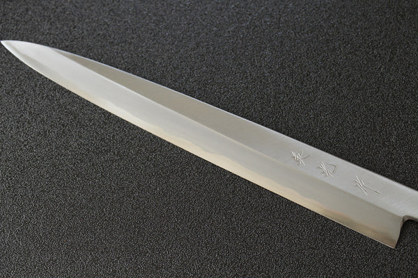 Left Hand ibuki Kasumi Hamon Sasaoka blank blade forged blue #2 steel Yanagiba Sashimi knife 270mm 2026