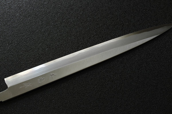 Left Hand ibuki Kasumi Hamon Sasaoka blank blade forged blue #2 steel Yanagiba Sashimi knife 270mm 2026