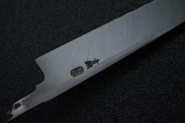 outlet A ibuki tanzo Sasaoka blank blade forged blue #2 steel Yanagiba Sashimi knife 240mm Kasumi Hamon