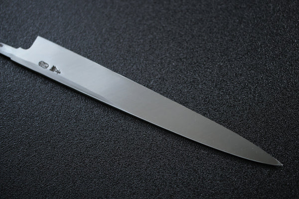 outlet A ibuki tanzo Sasaoka blank blade forged blue #2 steel Yanagiba Sashimi knife 240mm Kasumi Hamon