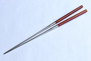 ibuki Moribashi Chopsticks BloodWood Honyaki quenching stainless Japanese Chef's Garnishing 180mm