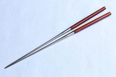 ibuki Moribashi Chopsticks BloodWood Honyaki quenching stainless Japanese Chef's Garnishing 180mm