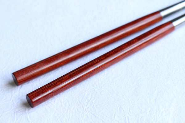 ibuki Moribashi Chopsticks BloodWood Honyaki quenching stainless Japanese Chef's Garnishing 180mm