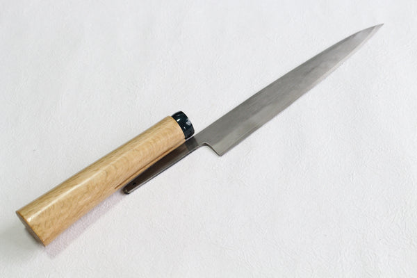 Japonais Quercus myrsinifolia manche en bois blanc personnalisé couteau faisant l'outil 150mm