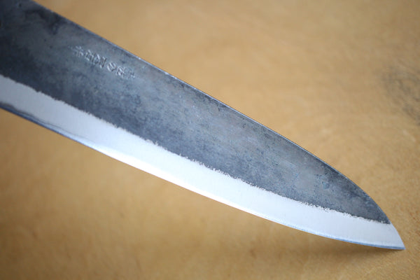 Kosuke Muneishi Handgeschmiedete Blankoklinge, blaues Kurouchi-Gyuto-Messer Nr. 2, 210 mm