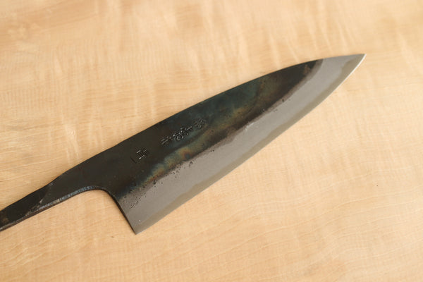 ibuki tanzo blank blade forged blue #1 steel Kurouchi Santoku knife 165mm