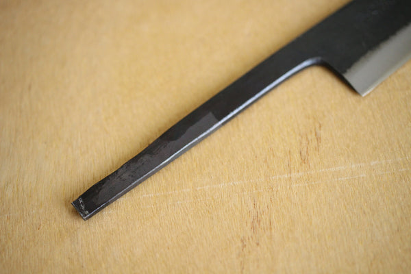 Kosuke Muneishi Handgeschmiedete Blankoklinge, Kurouchi Petty-Messer aus blauem #2-Stahl, 120 mm