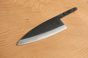 ibuki Left Hand Deba knife White #2 steel kurouchi blank blade 120 mm