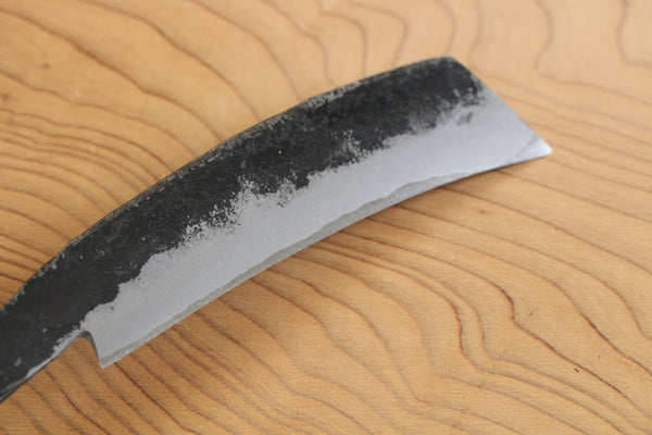 Shoryu Lame vierge forgée à la main Blanc #2 acier Kurouchi Couteau de jardin mince tanto 115mm