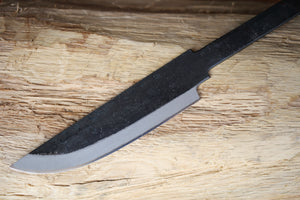 Hand forged knife blank blade