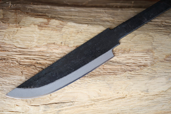 Hand forged knife blank blade