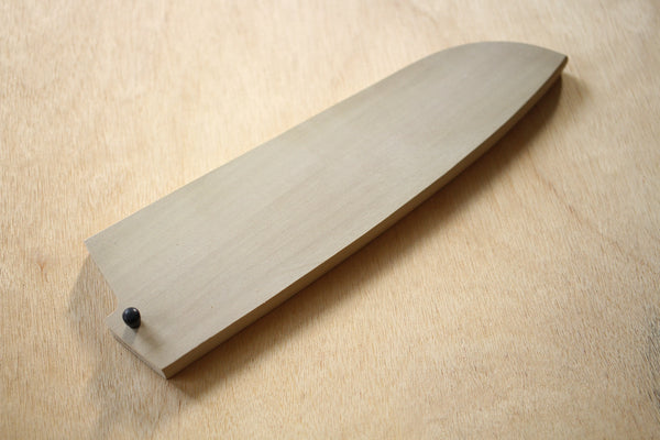 Magnolia de madera Saya cubierta chef cuchillo funda para 160 a 180mm con madera de ébano pin