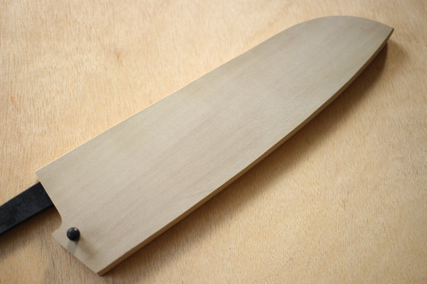 Gaine de couteau Saya Cover Chef en bois Magnolia pour 160 à 180 mm avec épingle en bois d’ébène