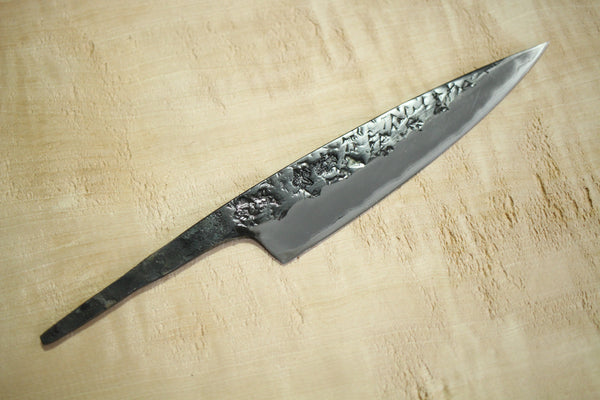 Kisuke Manaka hoja en blanco Azul #2 acero forjado a mano kasumi-hammered Classic Petty knife 135mm