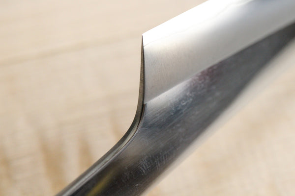 Kurotori Ginsan forgé main Finition miroir Kiritsuke Couteau à lame fixe blanc 90 mm