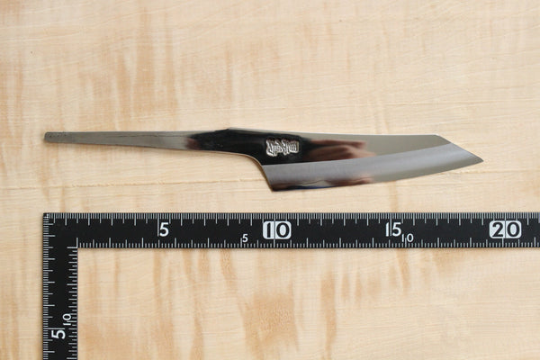Kurotori Ginsan hand forged Mirror finish Kiritsuke Fixed Blade knife blank 90 mm