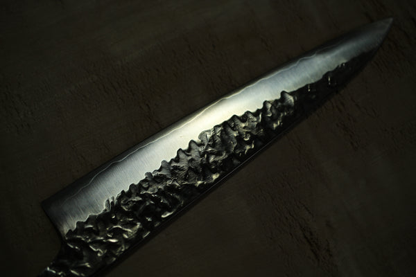 Kisuke Manaka Håndsmedet ATS-34 beklædt rustfri hamret polish Petty kniv blank 150mm