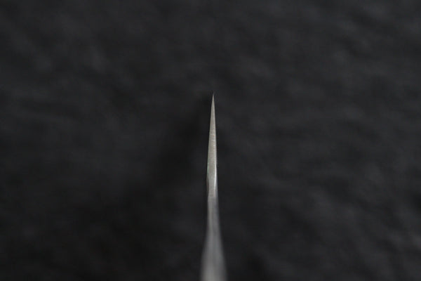 Kurotori Ginsan forjado a mano Acabado espejo Kiritsuke Cuchillo de hoja fija en blanco 90 mm