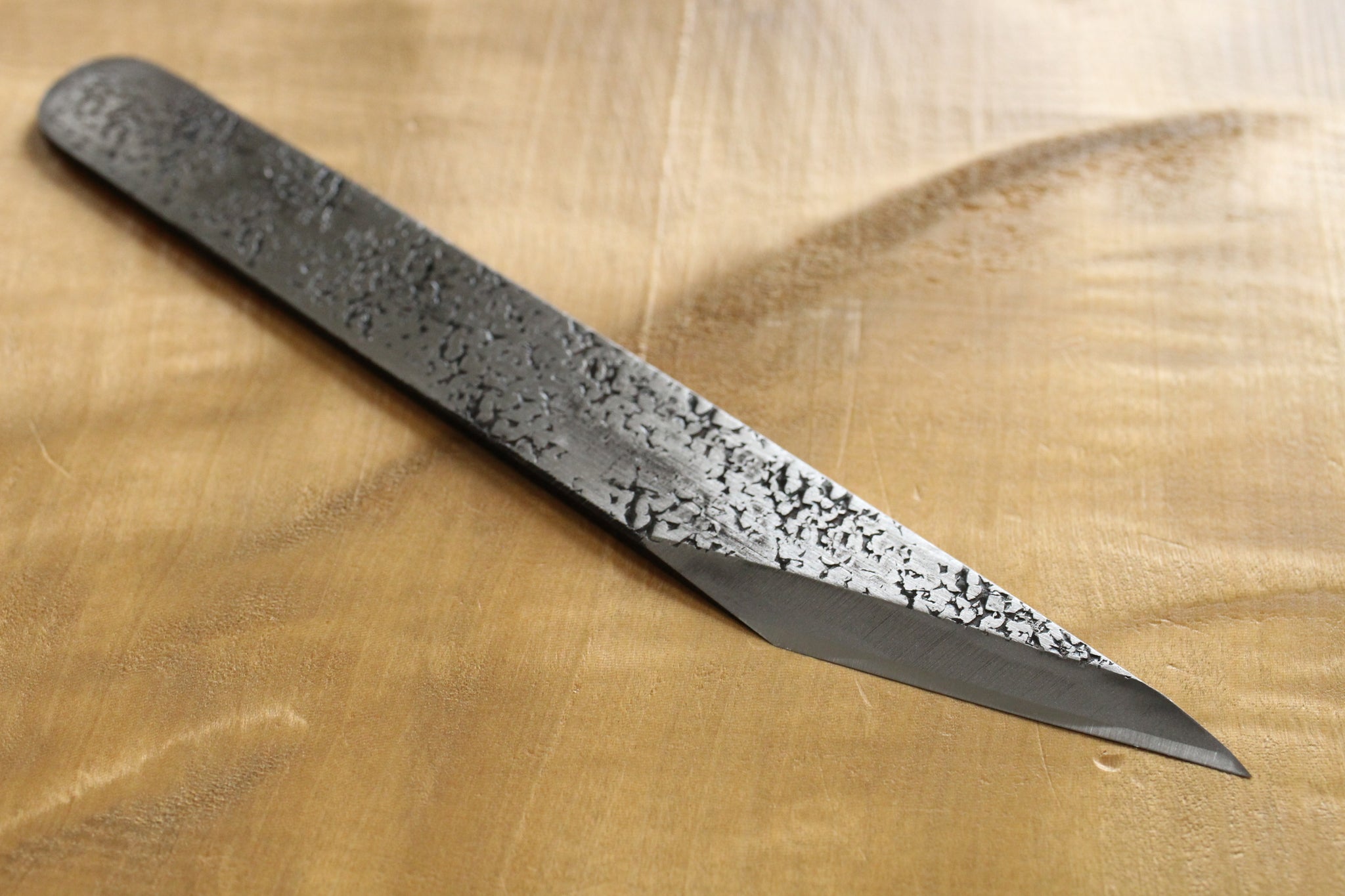 Ibuki tanzo petit doigt petit couteau lame vierge forgé blanc #2 acier –  ibuki blade blanks