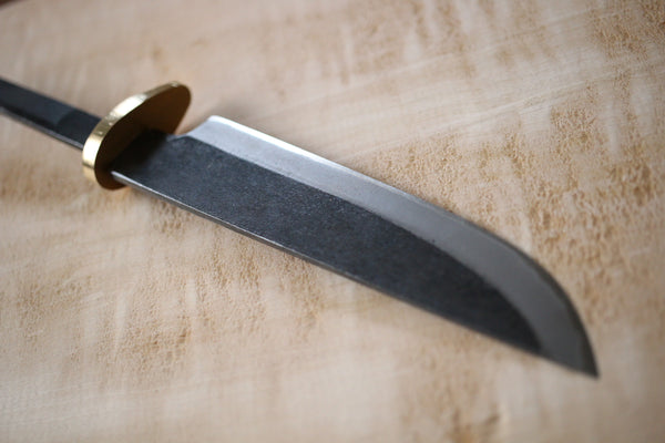 ibuki Fast blad Custom kniv gør kit Hånd smedet Blue # 2 stål 140mm Ziricote